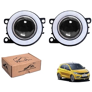 wolkomhome car fog light with projector angle drl car light accessories for tiago 2020