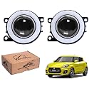 WolkomHome Car Fog Light With PROJECTOR ANGLE DRL Car Light Accessories for New Swift 2018 to 2022
