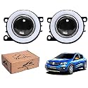 WolkomHome Car Fog Light With PROJECTOR ANGLE DRL Car Light Accessories for Kwid