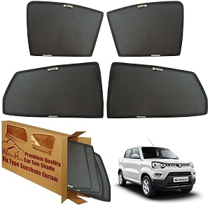 wolkomhome car window sun shade protector curtains set of 4 pc for s presso