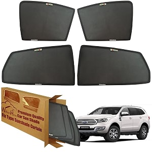wolkomhome car window sun shade protector curtains set of 4 pc for endeavour 2017