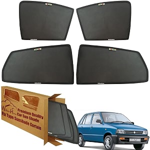 wolkomhome car window sun shade protector curtains set of 4 pc for 800