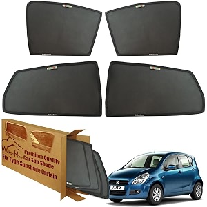 wolkomhome car window sun shade protector curtains set of 4 pc for ritz