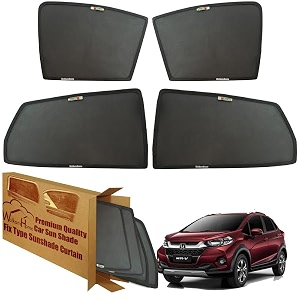 wolkomhome car window sun shade protector curtains set of 4 pc for wrv