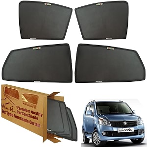wolkomhome car window sun shade protector curtains set of 4 pc for wagonr 2010