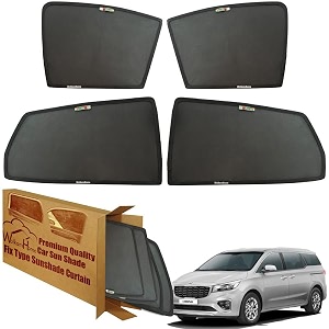 wolkomhome car window sun shade protector curtains set of 4 pc for carnival