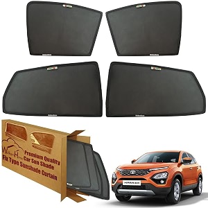 wolkomhome car window sun shade protector curtains set of 4 pc for harrier 2019