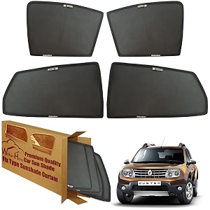 wolkomhome car window sun shade protector curtains set of 4 pc for duster