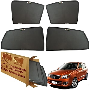 wolkomhome car window sun shade protector curtains set of 4 pc for alto k10 old
