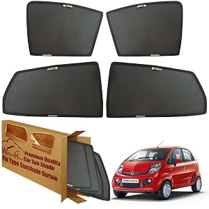 wolkomhome car window sun shade protector curtains set of 4 pc for nano genx