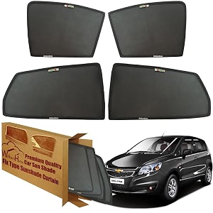 wolkomhome car window sun shade protector curtains set of 4 pc for sail uva