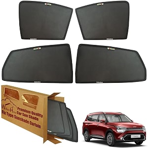 wolkomhome car window sun shade protector curtains set of 4 pc for carens