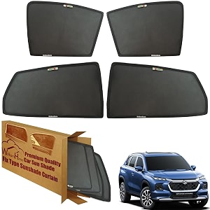 wolkomhome car window sun shade protector curtains set of 6 pc for grand vitara 2023 set of 6