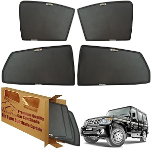 wolkomhome car window sun shade protector curtains set of 4 pc for bolero old