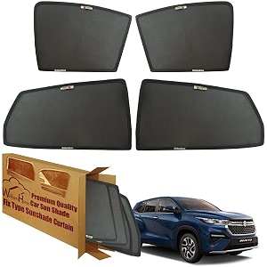 wolkomhome car window sun shade protector curtains set of 6 pc for invicto set of 6