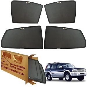 wolkomhome car window sun shade protector curtains set of 4 pc for old endeavour