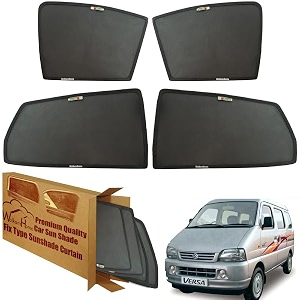 wolkomhome car window sun shade protector curtains set of 4 pc for versa