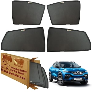 wolkomhome car window sun shade protector curtains set of 4 pc for kiger