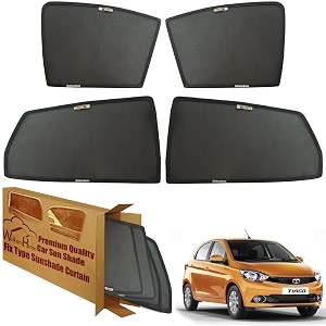 wolkomhome car window sun shade protector curtains set of 4 pc for tiago