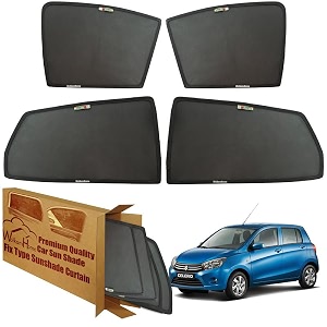 wolkomhome car window sun shade protector curtains set of 4 pc for celerio 2019