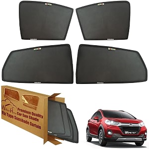 wolkomhome car window sun shade protector curtains set of 4 pc for wrv 2020