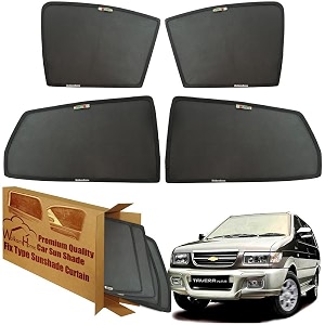wolkomhome car window sun shade protector curtains set of 4 pc for tavera