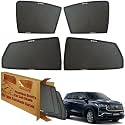 WolkomHome Car Window Sun Shade Protector Curtains Set of 6 pc for Innova Hycross 2023 Set of 6