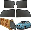 WolkomHome Car Window Sun Shade Protector Curtains Set of 4 pc for Go