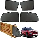 WolkomHome Car Window Sun Shade Protector Curtains Set of 4 pc for Kiger 2022