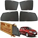 WolkomHome Car Window Sun Shade Protector Curtains Set of 4 pc for Celerio
