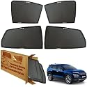 WolkomHome Car Window Sun Shade Protector Curtains Set of 6 pc for Safari 2021 to 23 Set of 6