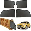 WolkomHome Car Window Sun Shade Protector Curtains Set of 4 pc for Punto Evo