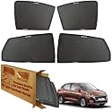 WolkomHome Car Window Sun Shade Protector Curtains Set of 4 pc for Aura