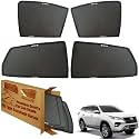WolkomHome Car Window Sun Shade Protector Curtains Set of 6 pc for Fortuner New Set of 6