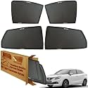 WolkomHome Car Window Sun Shade Protector Curtains Set of 4 pc for Baleno RS 2019