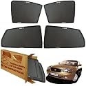WolkomHome Car Window Sun Shade Protector Curtains Set of 4 pc for Baleno Old