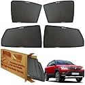 WolkomHome Car Window Sun Shade Protector Curtains Set of 6 pc for Brezza 2022 Set of 6