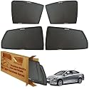 WolkomHome Car Window Sun Shade Protector Curtains Set of 4 pc for Verna