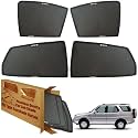 WolkomHome Car Window Sun Shade Protector Curtains Set of 4 pc for Safari Old