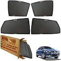 WolkomHome Car Window Sun Shade Protector Curtains Set of 4 pc for Baleno 2022