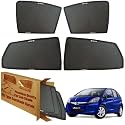 WolkomHome Car Window Sun Shade Protector Curtains Set of 4 pc for Jazz Old Type 1