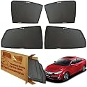 WolkomHome Car Window Sun Shade Protector Curtains Set of 4 pc for Civic 2020