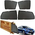 WolkomHome Car Window Sun Shade Protector Curtains Set of 4 pc for Baleno