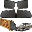 WolkomHome Car Window Sun Shade Protector Curtains Set of 6 pc for Innova Set of 6