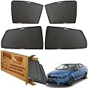 WolkomHome Car Window Sun Shade Protector Curtains Set of 4 pc for Octavia