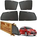 WolkomHome Car Window Sun Shade Protector Curtains Set of 4 pc for Micra 2015