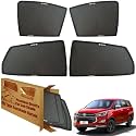 WolkomHome Car Window Sun Shade Protector Curtains Set of 6 pc for Innova Crysta 2019 Set of 6
