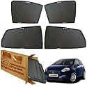 WolkomHome Car Window Sun Shade Protector Curtains Set of 4 pc for Grand Punto