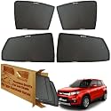 WolkomHome Car Window Sun Shade Protector Curtains Set of 4 pc for Brezza Old