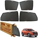 WolkomHome Car Window Sun Shade Protector Curtains Set of 4 pc for Elevate
